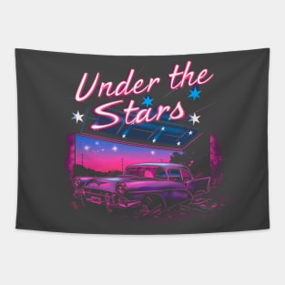 Nostalgic Nightscape Tapestry