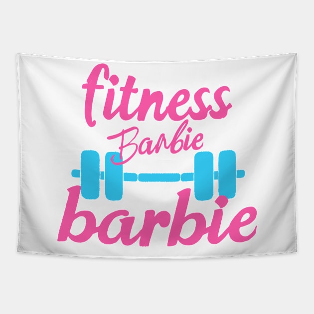 Fitness Barbie  Graphic T-shirt 03 Tapestry by ToddT