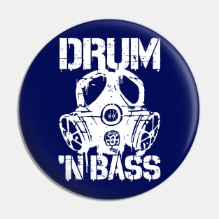 Drum N Bass Gasmask Pin