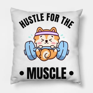 Training Muscles Cute Dog Puppy Workout Pillow