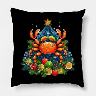 Crab Christmas Pillow