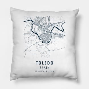 toledo simple map Pillow