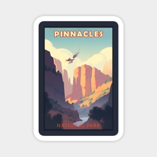 Pinnacles National Park Travel Poster Magnet