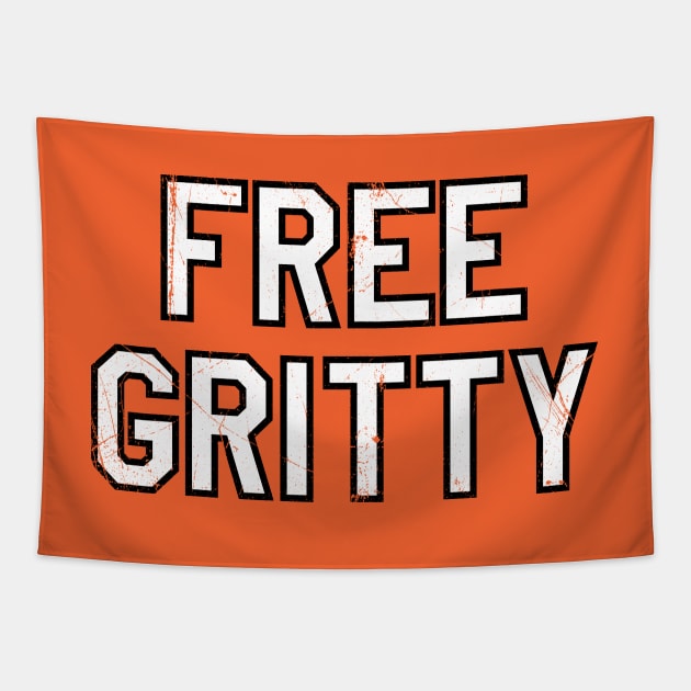 Free Gritty - Orange Tapestry by KFig21