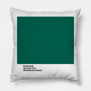 pantone 18-5338 TCX Ultramarine Green Pillow