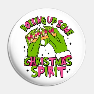 Rolling Up Some Christmas Spirit Pin