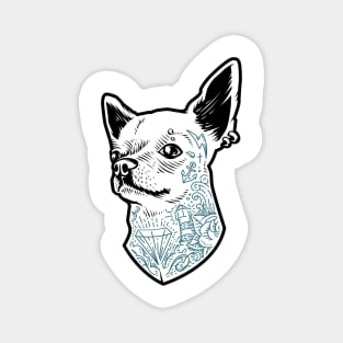 Tattooed Chihuahua Magnet