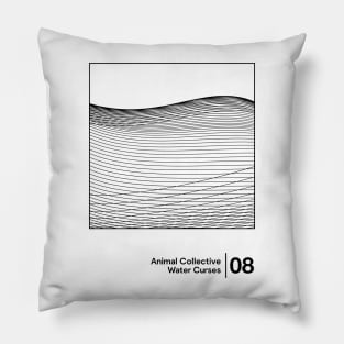 Water Curses / Minimal Graphic Design Tribute Pillow