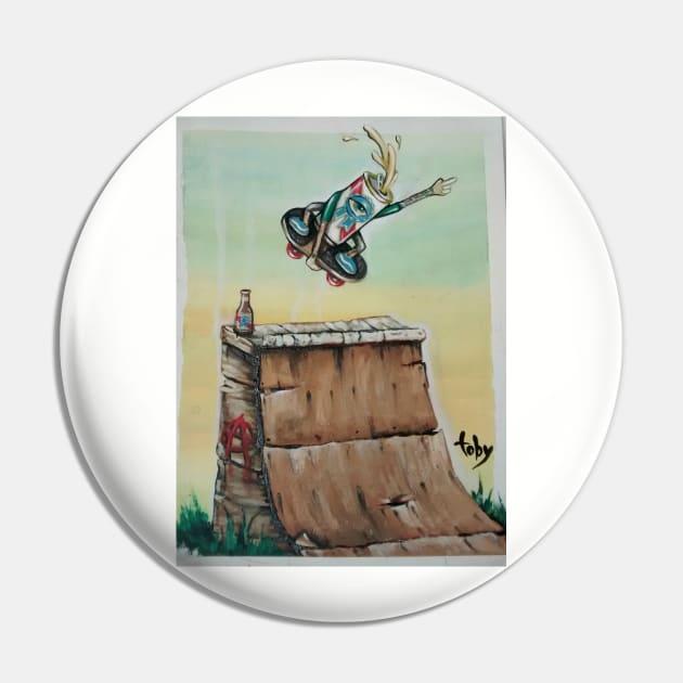 PBR Skate Jam Pin by Toby Sasquatch