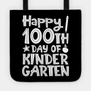 Happy 100th Day of Kindergarten Teacher or Student Tote