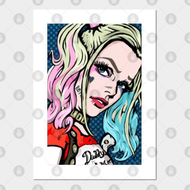 Harley Quinn Suicide Squad Lichtenstein Harley Quinn Posters