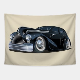 Cartoon retro car Tapestry