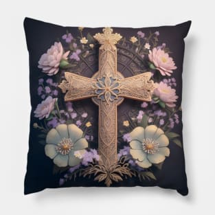 Filigree Cross Pillow