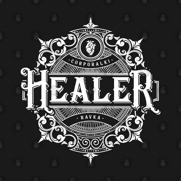 Shadow and Bone: Healer (monochrome) by firlachiel