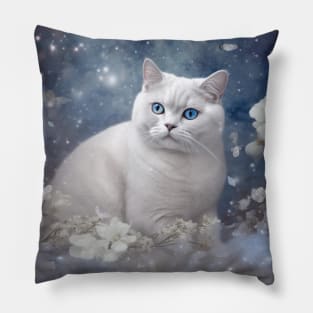 White British Shorthair Pillow