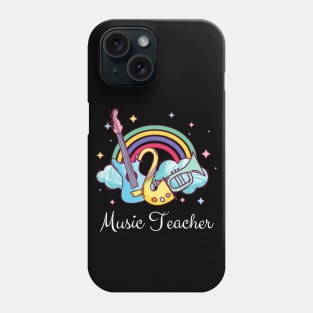 Music Teacher Cute boho Rainbow Phone Case