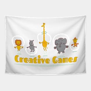 Animal Creative Games Tapestry