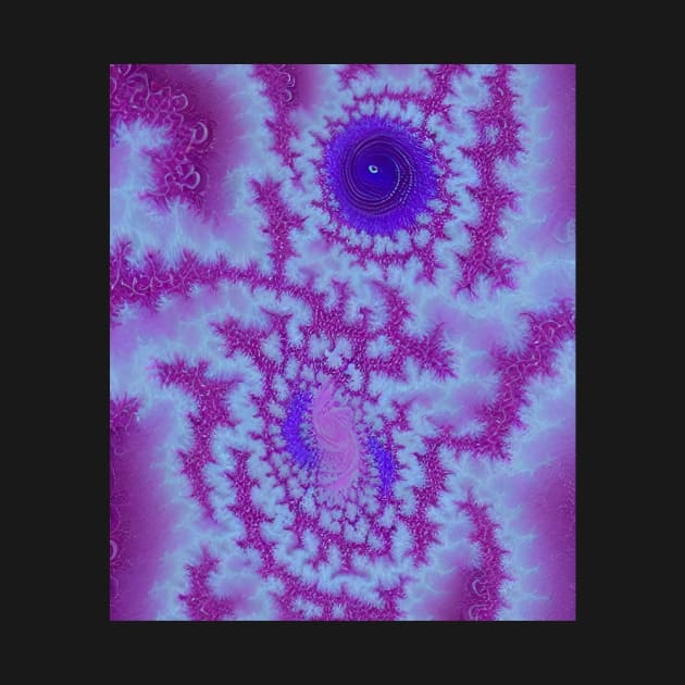 Purple Fractal Series Design 1 by BubbleMench