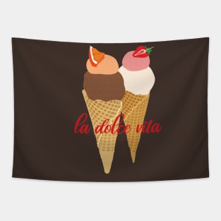 La Dolce Vita Gelato Cones Tapestry