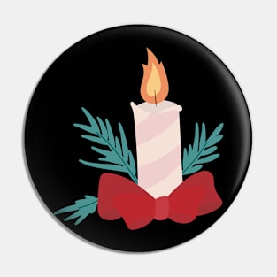 Christmas candle Pin