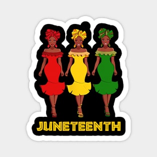 Woman juneteenth Magnet