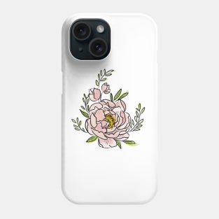 Pale Pink Peony Phone Case