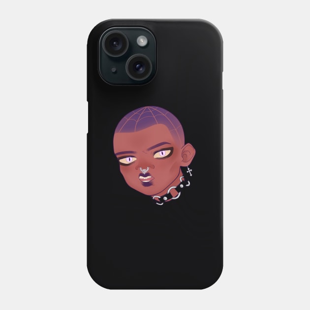 teen alt rebel head Phone Case by MIDNITECREATHA