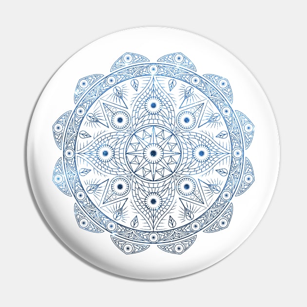 Sky Mandala Pin by IlCippo