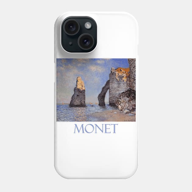 The Rock Needle and the Porte d'Aval (1885) by Claude Monet Phone Case by Naves