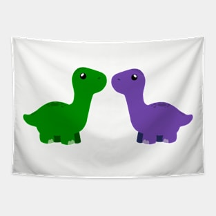 Little Dino Love Tapestry