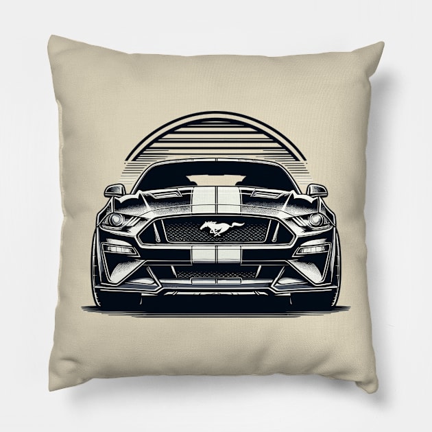 Ford Mustang Pillow by Vehicles-Art