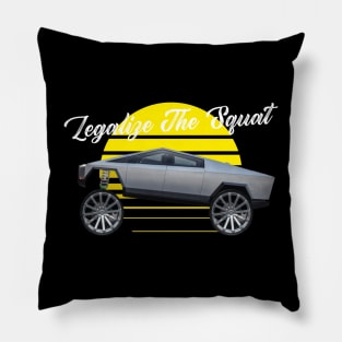 SQUATTED TRUCK T-SHIRT Pillow