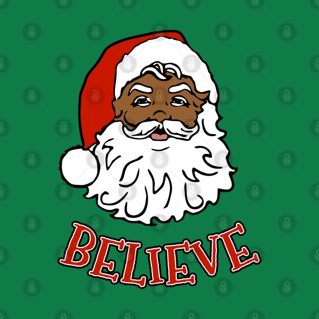 Black Santa Believe by JCD666