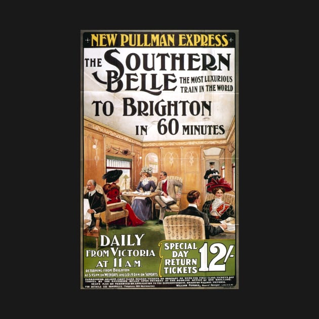 Vintage Travel Poster - Brighton Southern Belle by Starbase79