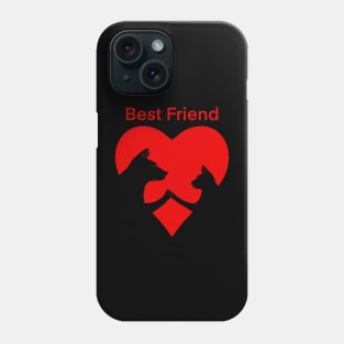 Dog and cat best friends Phone Case