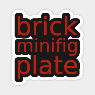 brick minifig plate Magnet