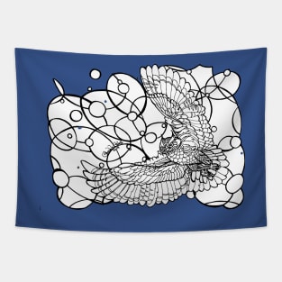 COLOR YOUR OWN TEE Flying Owl Tapestry