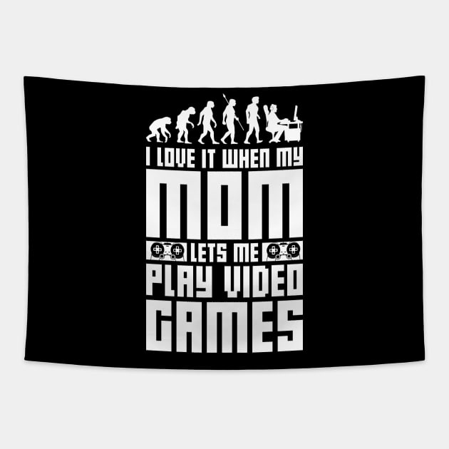 Gamer Evolution Mom Boss Tapestry by avshirtnation