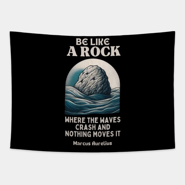 Rock quote for work lovers Tapestry by CachoGlorious