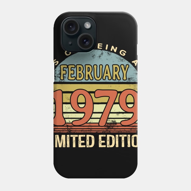 Born February 1979 40th Birthday Phone Case by Manonee