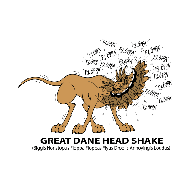 Great Dane Head Shake by DaleToons
