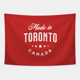 Made In Toronto, Canada - Vintage Logo Red Tapestry