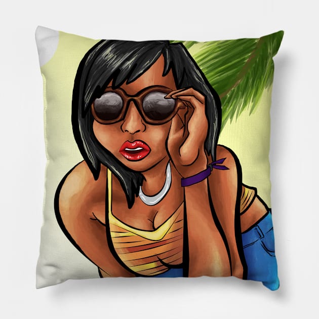 GTA Chick Pillow by aliyahart