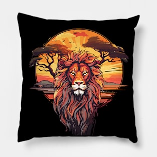 Lion Safari Animal Beauty Nature Wildlife Discovery Pillow