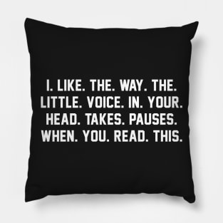 FUNNY HEAD PAUSES Pillow