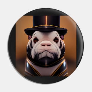 pug in a suit 03 Pin
