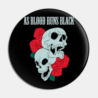 AS BLOOD RUNS BLACK BAND Pin