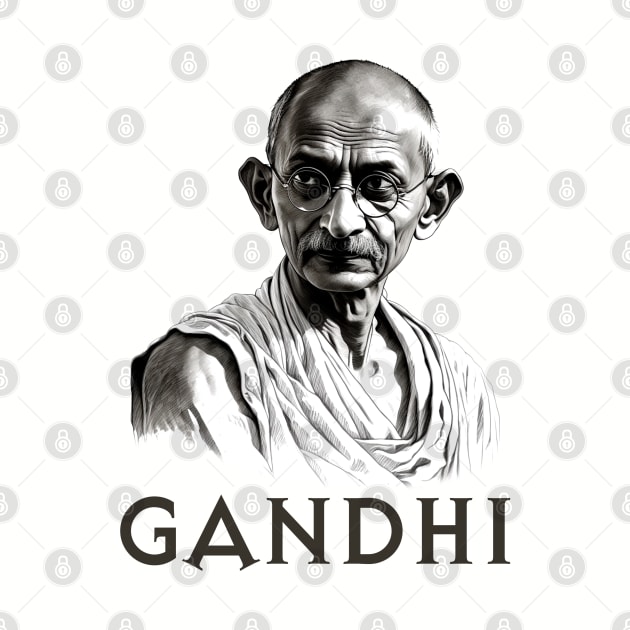 Mahatma Gandhi by UrbanLifeApparel