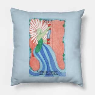 The Temperance Tarot Card Pillow