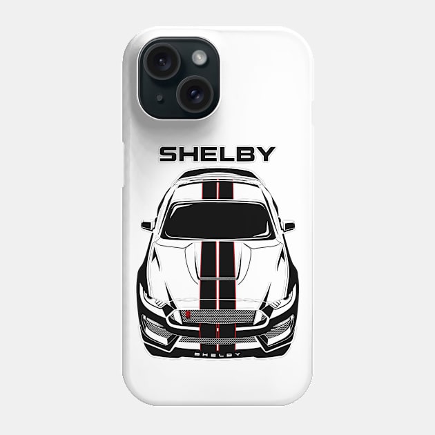 Ford Mustang Shelby GT350R 2015 - 2020 - Black Stripes Phone Case by V8social